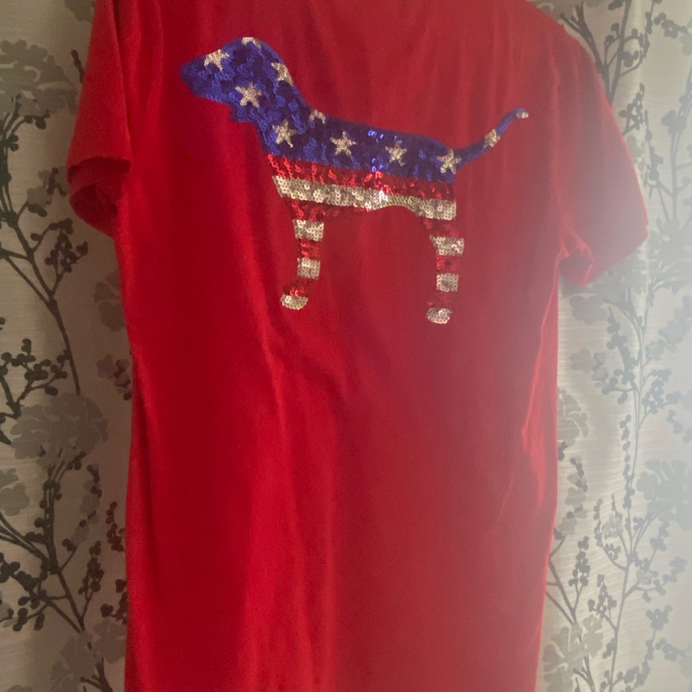 Victoria’s Secret pink shirt red